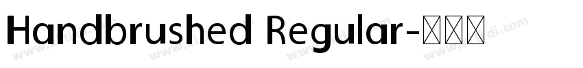 Handbrushed Regular字体转换